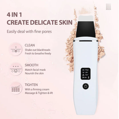 Ultrasonic Skin Scrubber Peeling