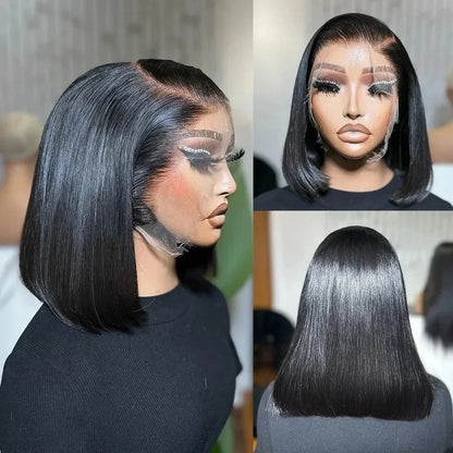 Human Hair Wigs Bob Lace Front